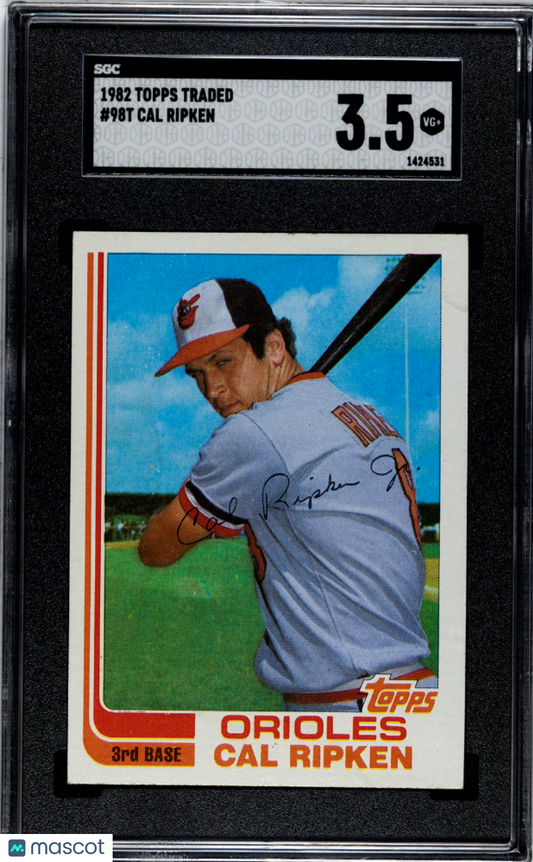 1982 Topps Traded Cal Ripken #98T SGC 3.5