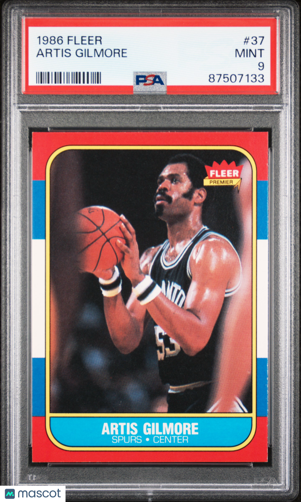 1986 Fleer Artis Gilmore #37 PSA 9