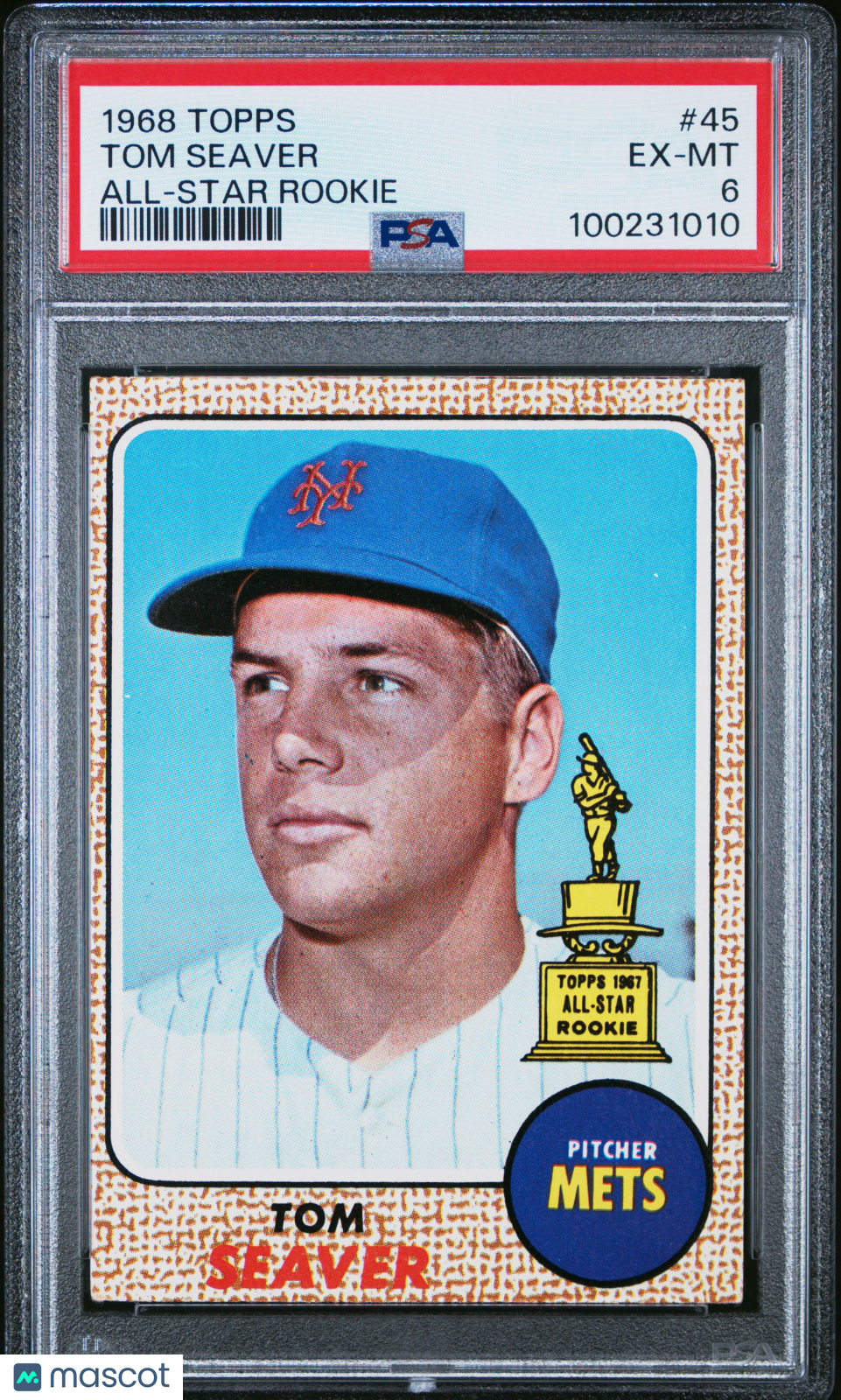 1968 Topps Tom Seaver #45 All Star Rookie PSA 6