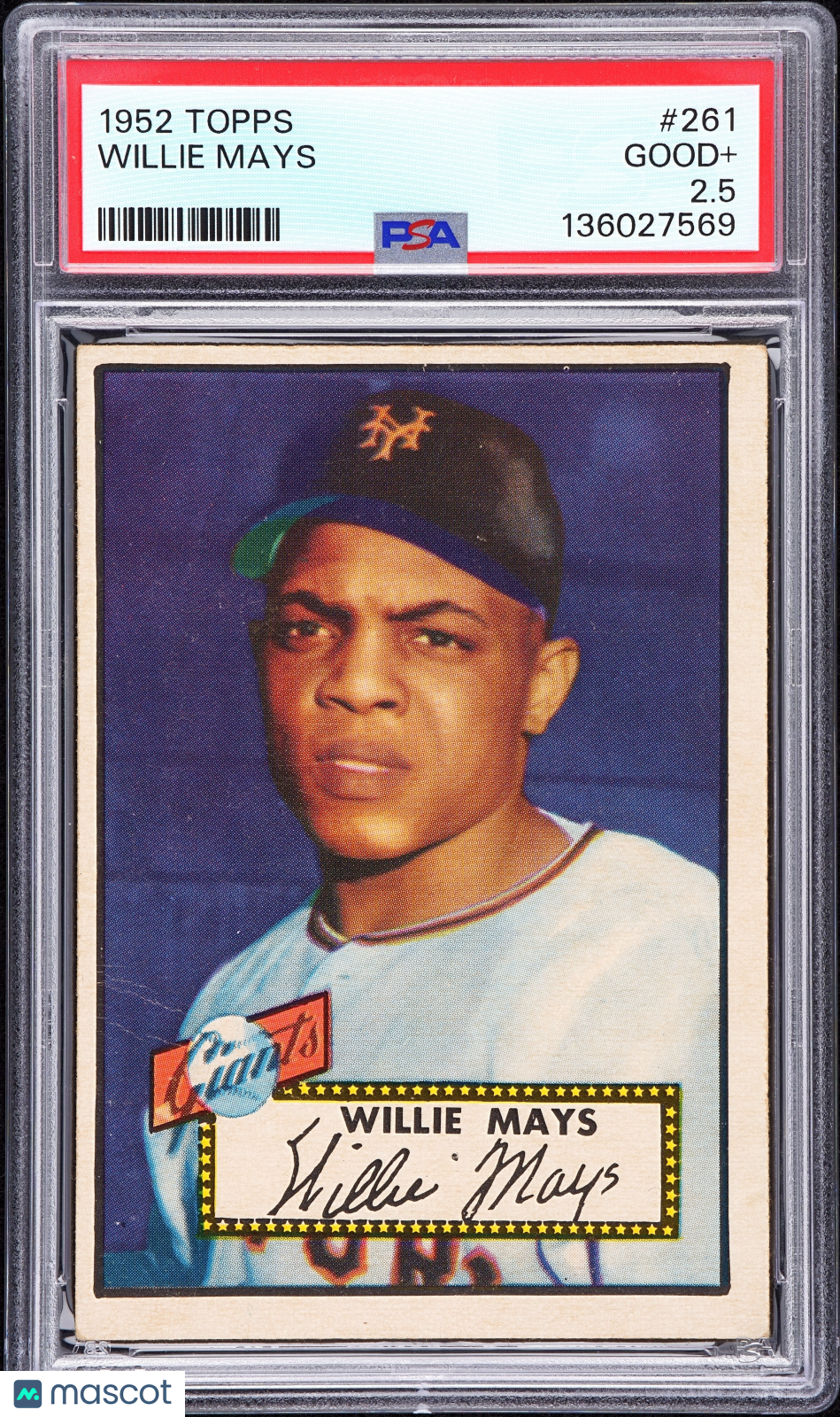 1952 Topps Willie Mays #261 PSA 2.5