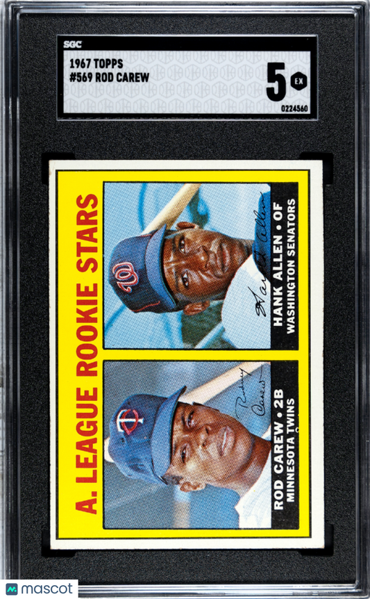 1967 Topps Rod Carew #569 SGC 5