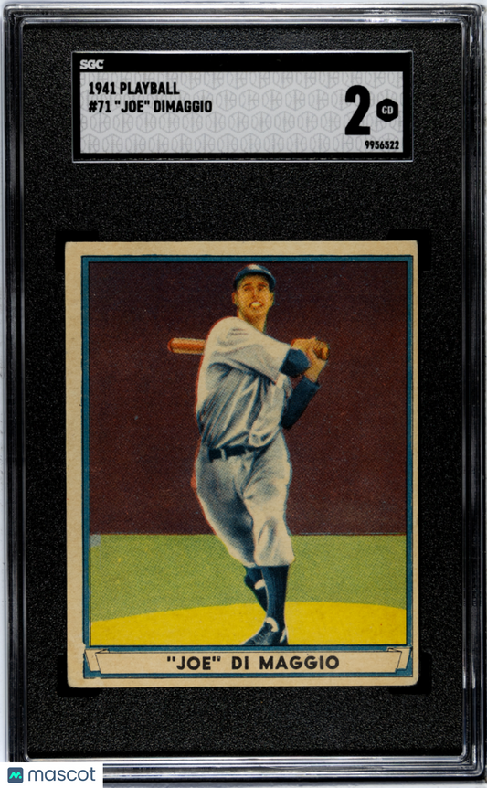 1941 Playball Joe Dimaggio #71 SGC 2