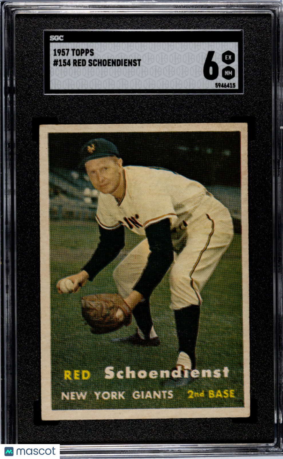 1957 Topps Red Schoendienst #154 SGC 6