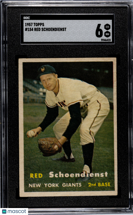 1957 Topps Red Schoendienst #154 SGC 6