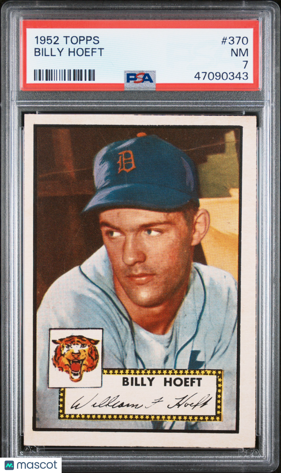 1952 Topps Billy Hoeft #370 PSA 7