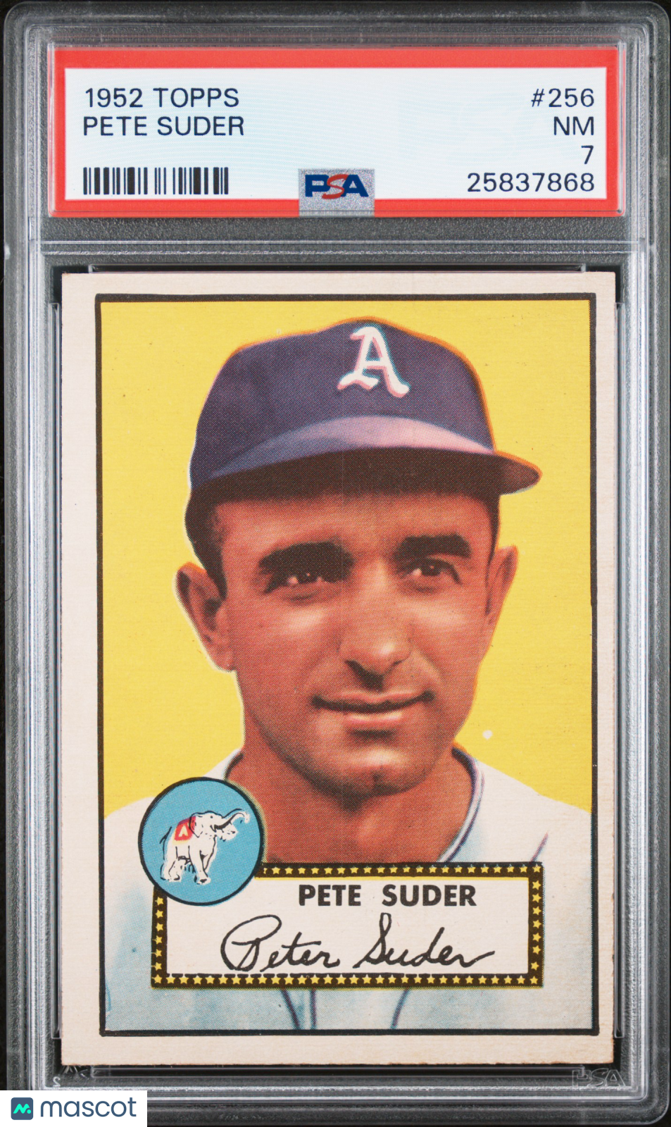 1952 Topps Pete Suder #256 PSA 7
