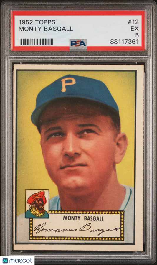 1952 Topps Monty Basgall #12 PSA 5