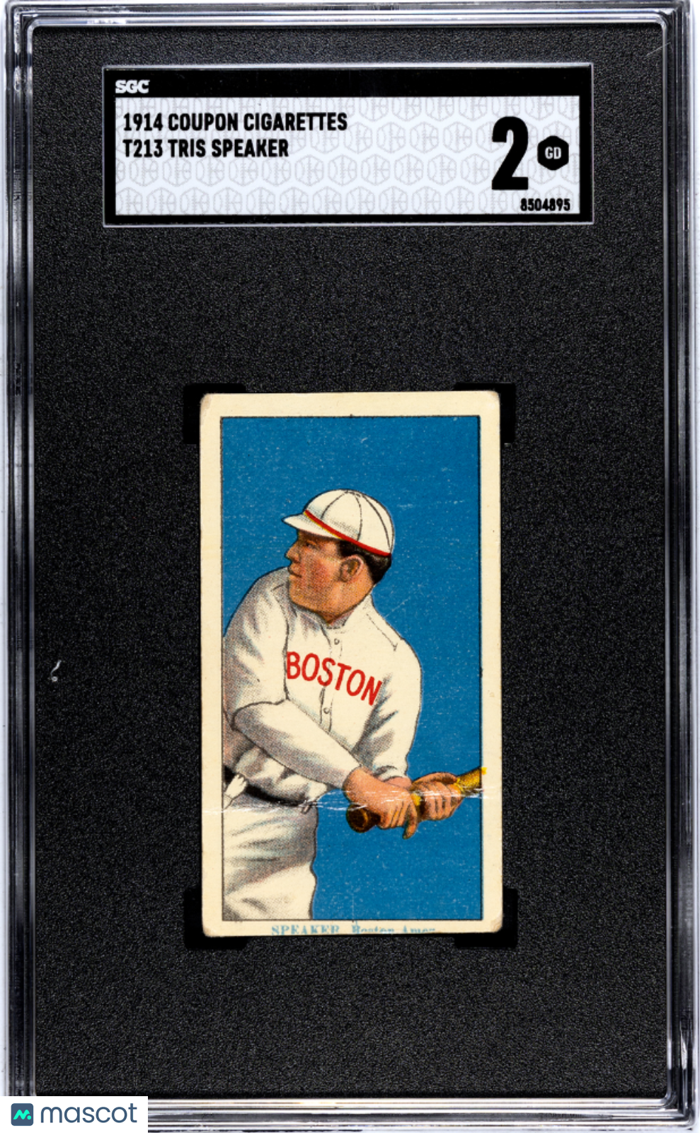 1914 Coupon Cigarettes (T213) Tris Speaker SGC 2