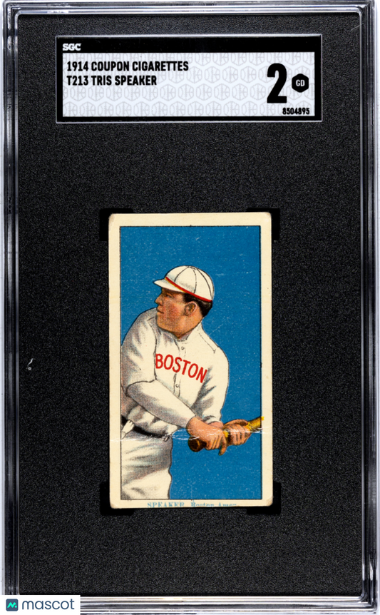 1914 Coupon Cigarettes (T213) Tris Speaker SGC 2