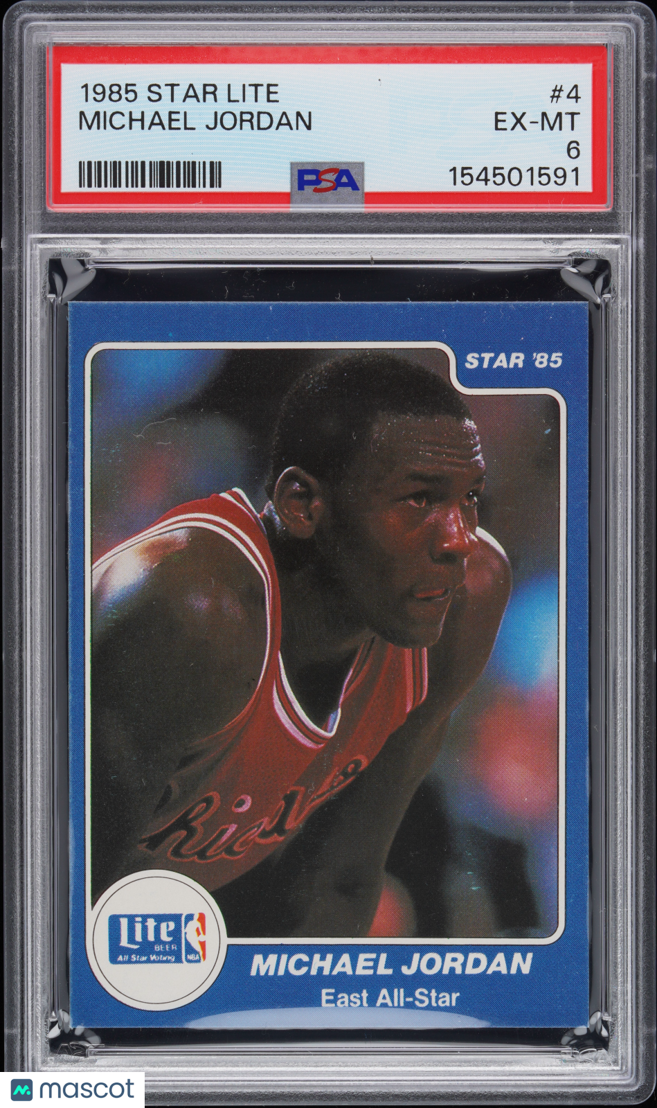 1985 Star Lite Michael Jordan #4 PSA 6