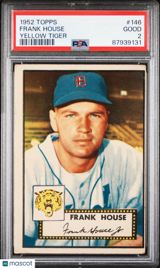 1952 Topps Frank House #146 Yellow Tiger PSA 2