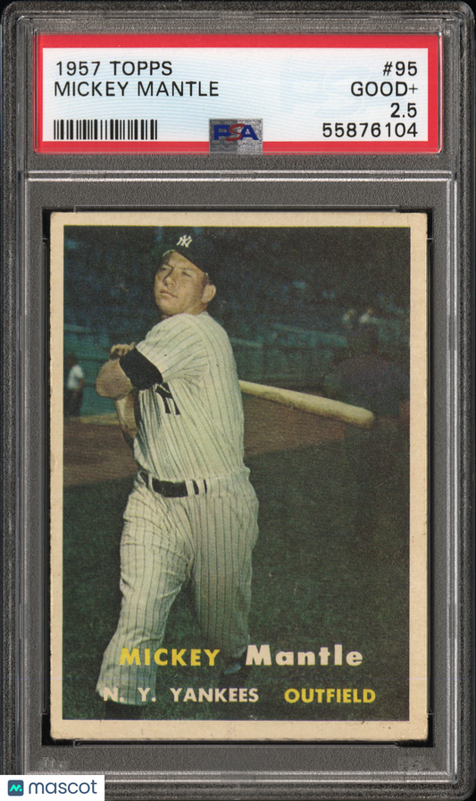 1957 Topps Mickey Mantle #95 PSA 2.5