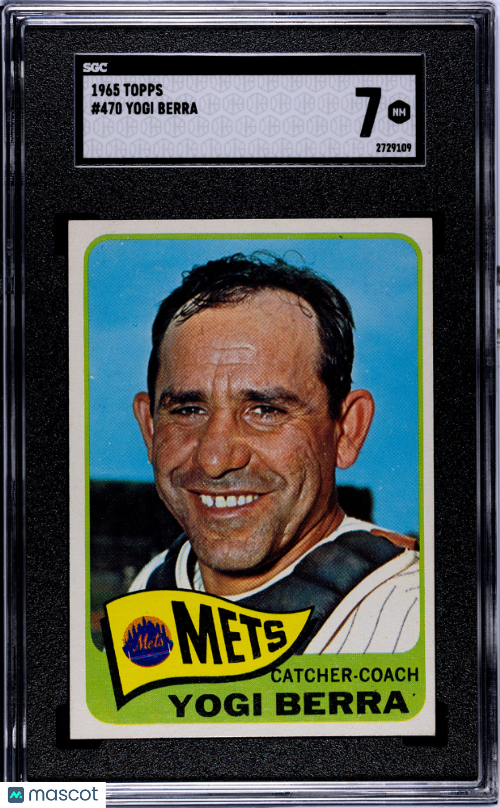 1965 Topps Yogi Berra #470 SGC 7