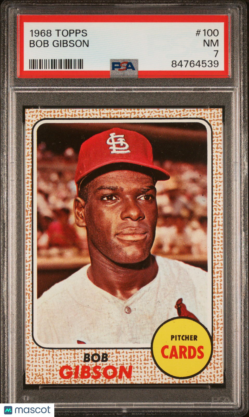 1968 Topps Bob Gibson #100 PSA 7