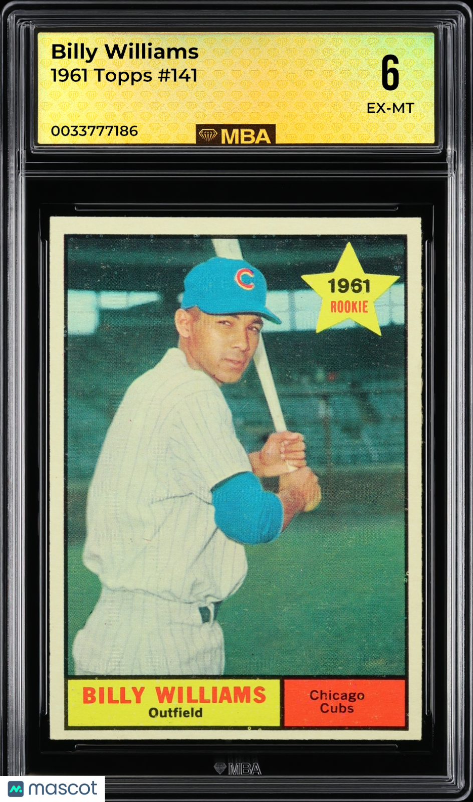 1961 Topps Billy Williams #141 MBA 6 RC