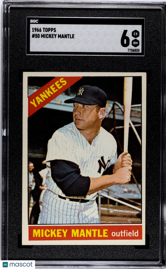 1966 Topps Mickey Mantle #50 SGC 6