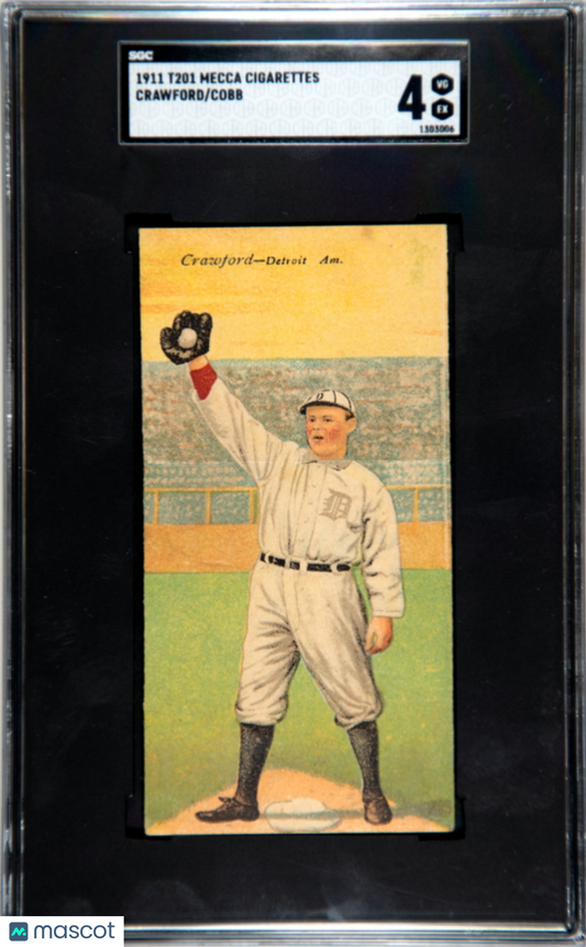 1911 T201 Mecca Cigarettes Crawford Cobb SGC 4