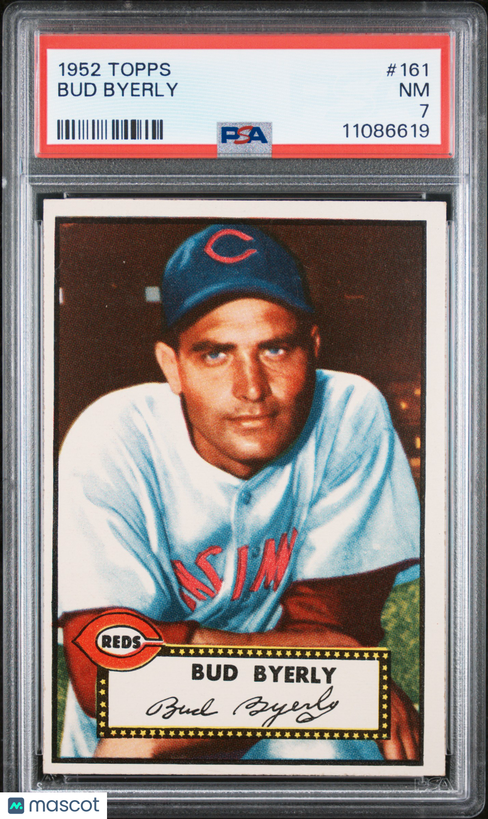 1952 Topps Bud Byerly #161 PSA 7