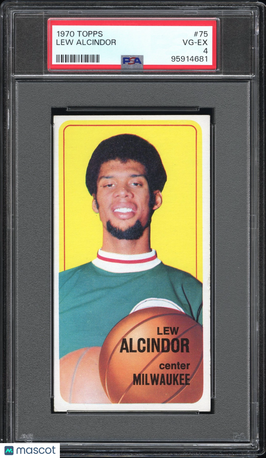 1970 Topps Lew Alcindor #75 PSA 4