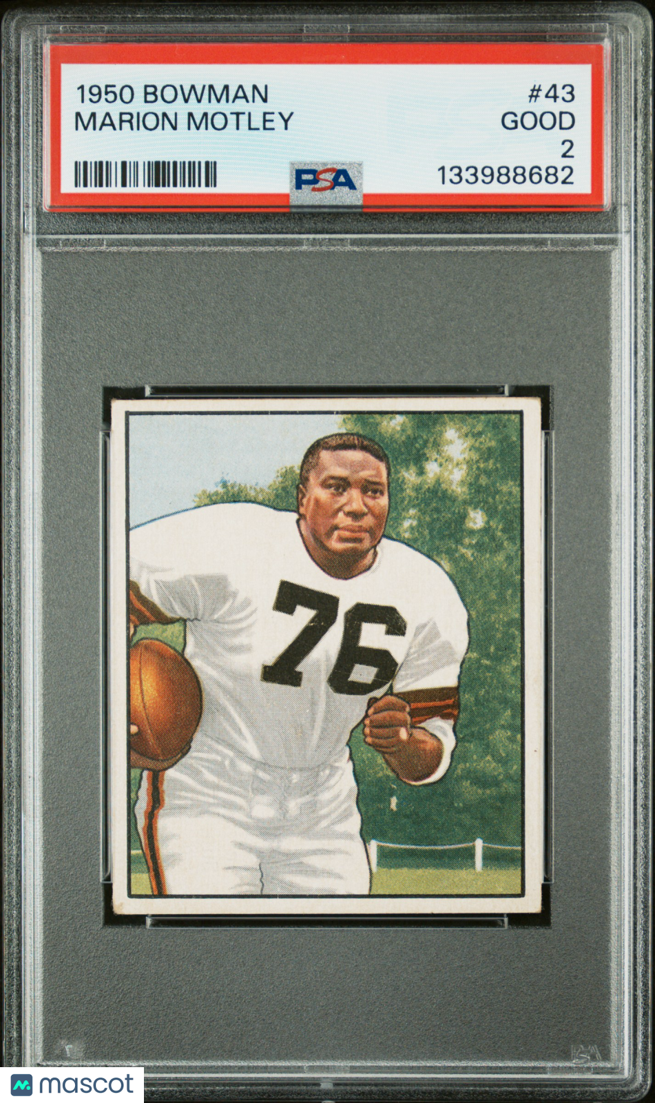 1950 Bowman Marion Motley #43 PSA 2
