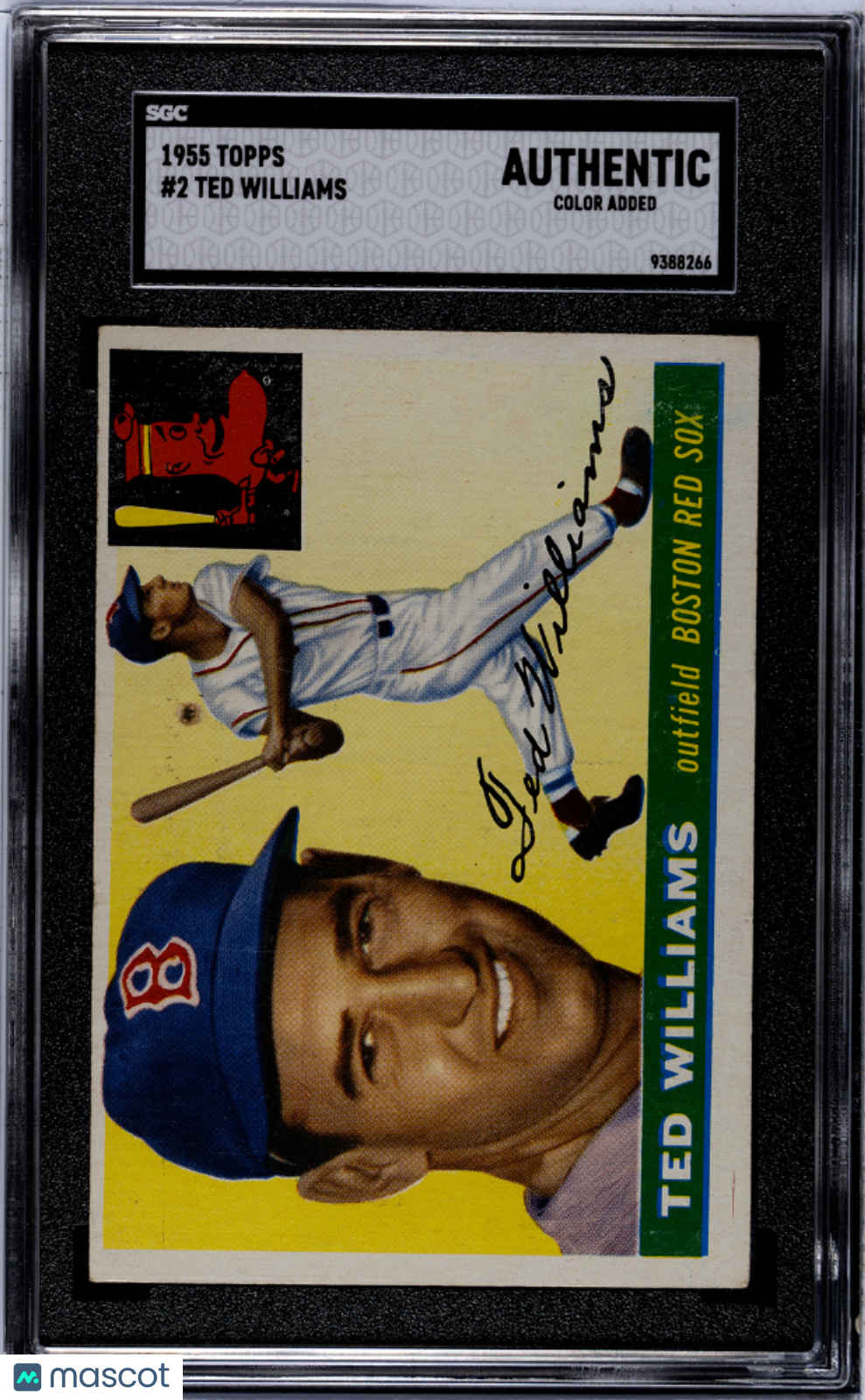 1955 Topps Ted Williams #2 SGC A