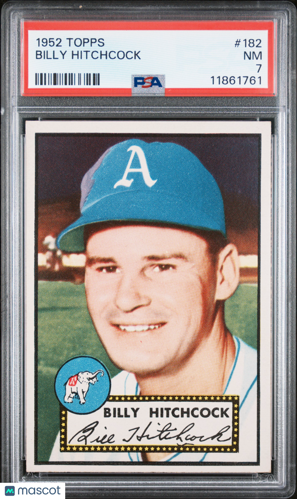 1952 Topps Billy Hitchcock #182 PSA 7