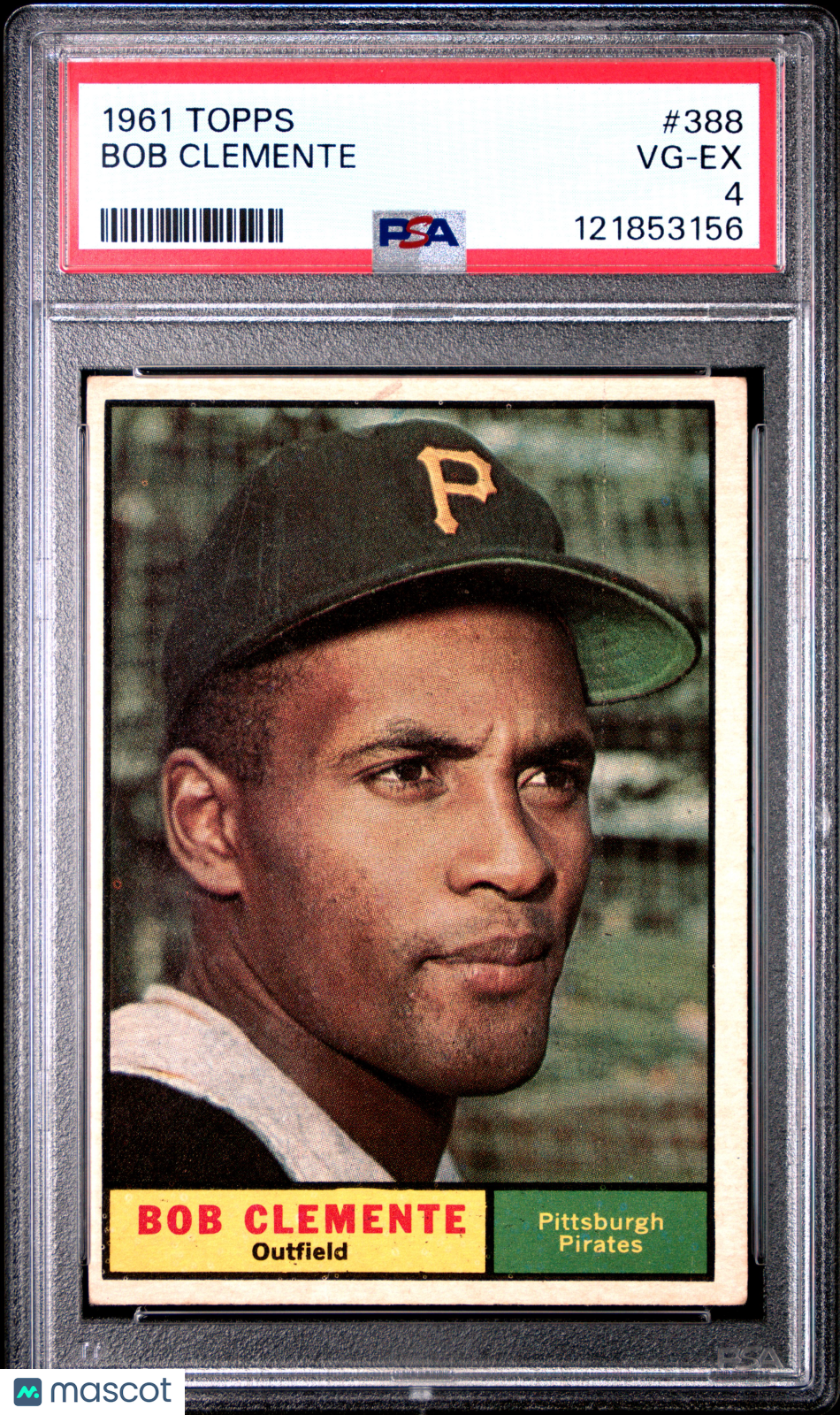 1961 Topps Bob Clemente #388 PSA 4