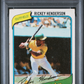 1980 Topps Rickey Henderson #482 PSA 2
