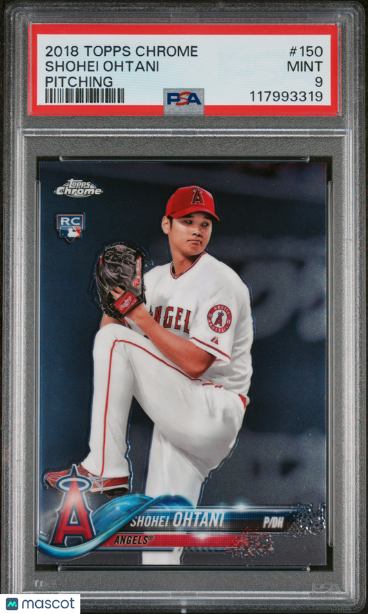 2018 Topps Chrome Shohei Ohtani #150 PSA 9