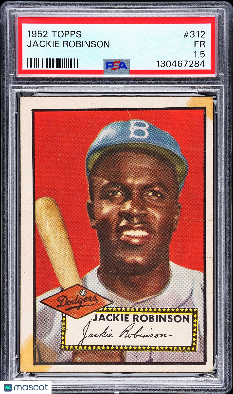1952 Topps Jackie Robinson #312 PSA 1.5