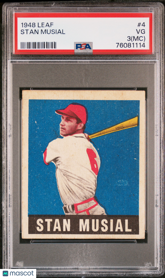 1948 Leaf Stan Musial #4 PSA 3 MC