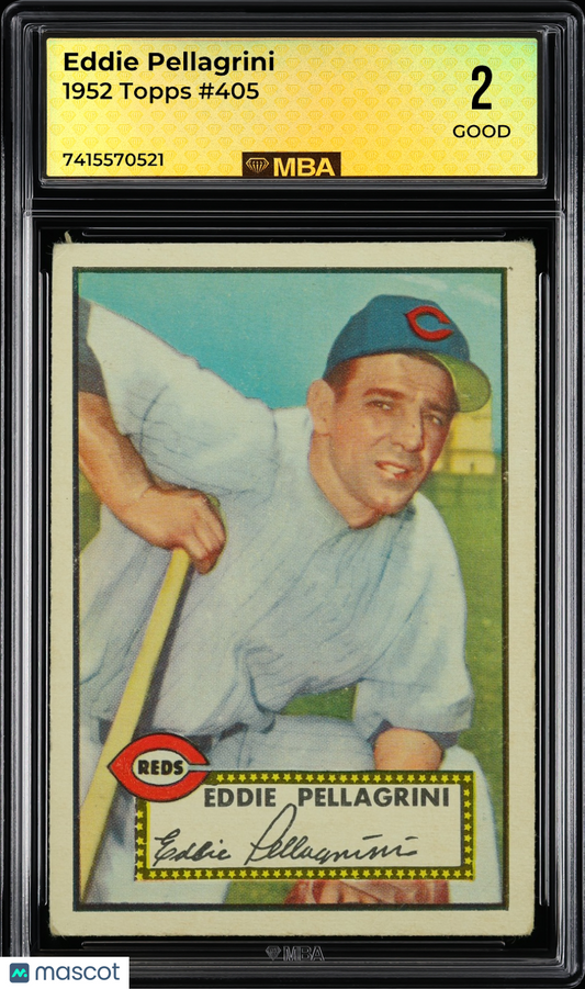 1952 Topps Eddie Pellagrini #405 MBA 2
