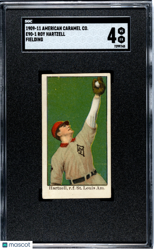 1909 American Caramel Co. (E90-1) Roy Hartzell Fielding SGC 4