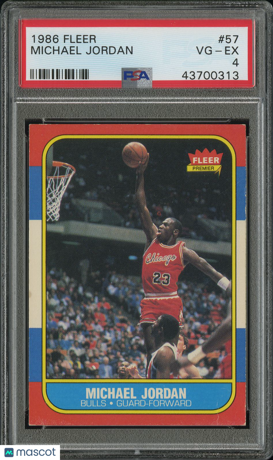 1986 Fleer Michael Jordan #57 PSA 4