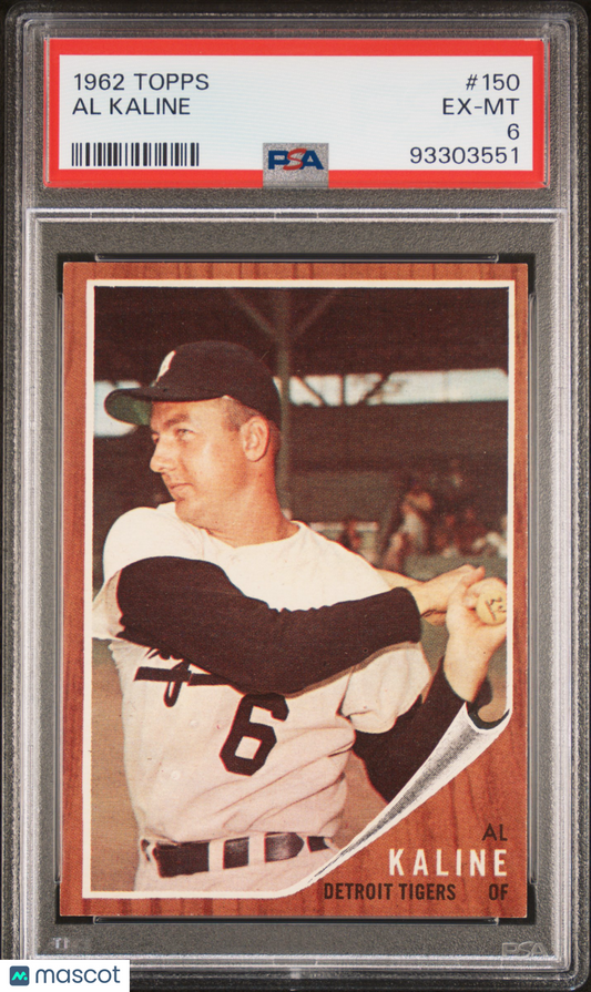 1962 Topps Al Kaline #150 PSA 6