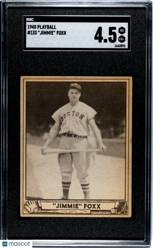 1940 Playball Jimmie Foxx #133 SGC 4.5