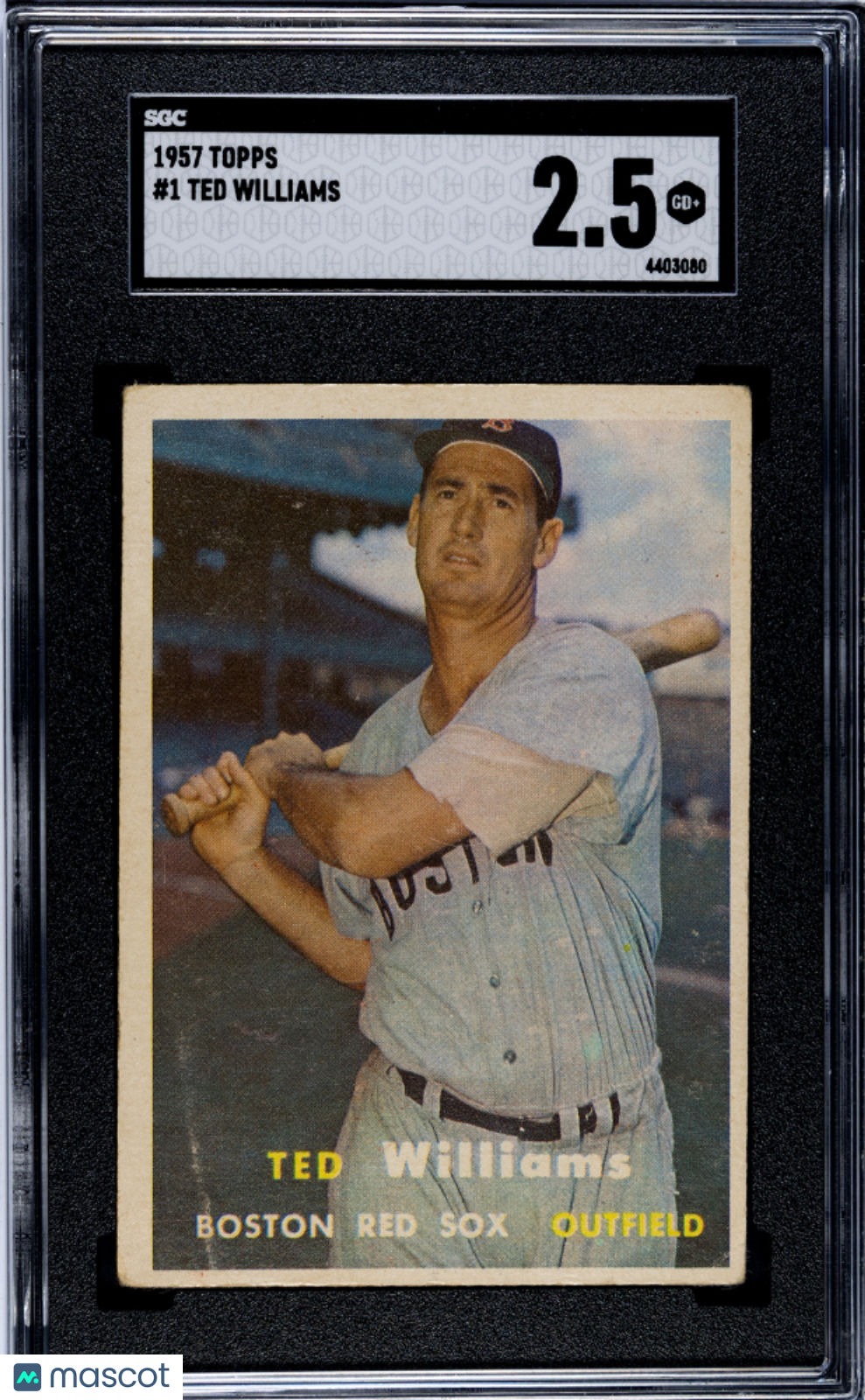 1957 Topps Ted Williams #1 SGC 2.5