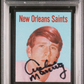 1972 Nflpa Iron Ons Archie Manning PSA 7 Auto 8