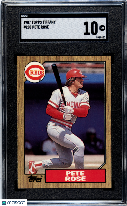 1987 Topps Tiffany Pete Rose #200 SGC 10