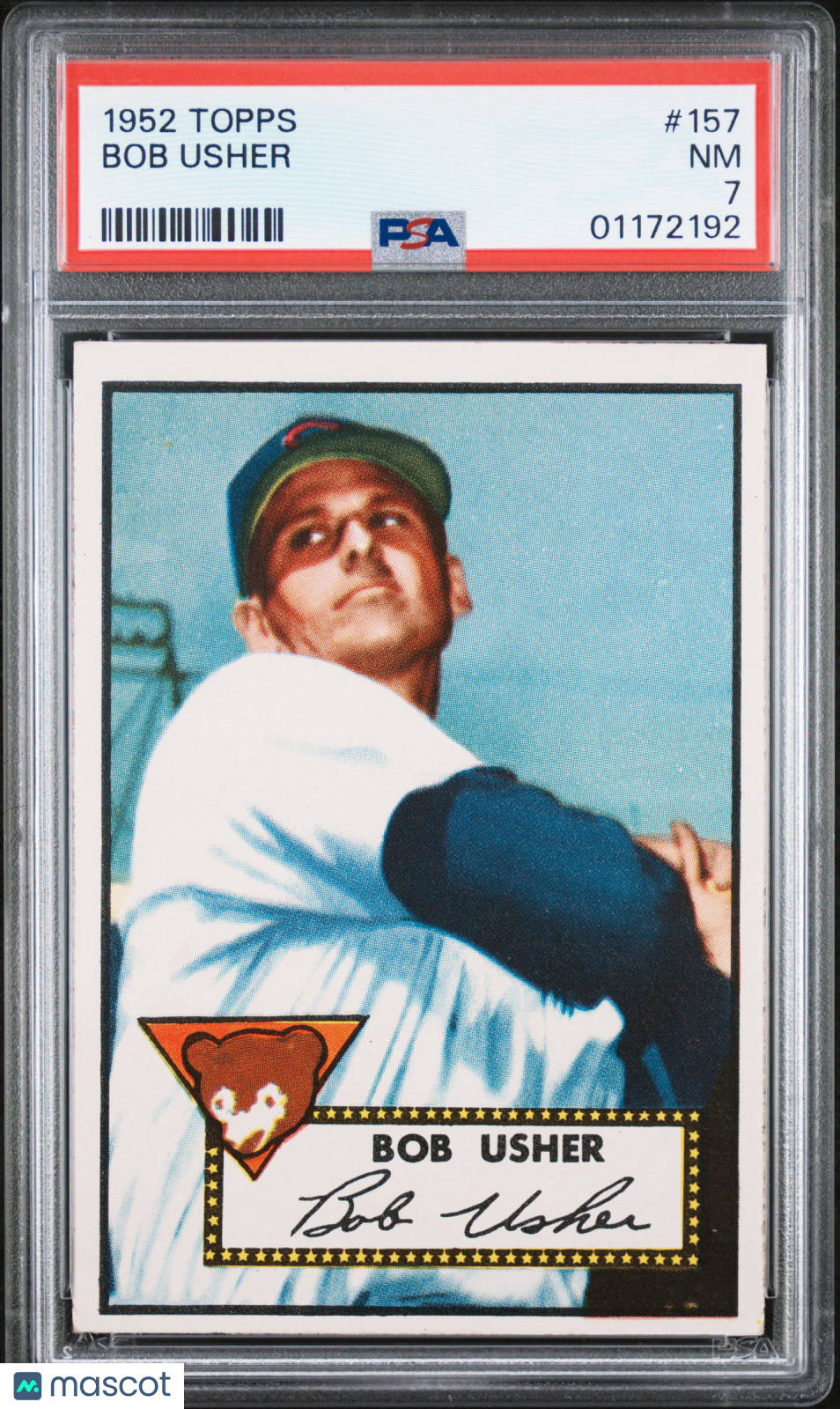 1952 Topps Bob Usher #157 PSA 7
