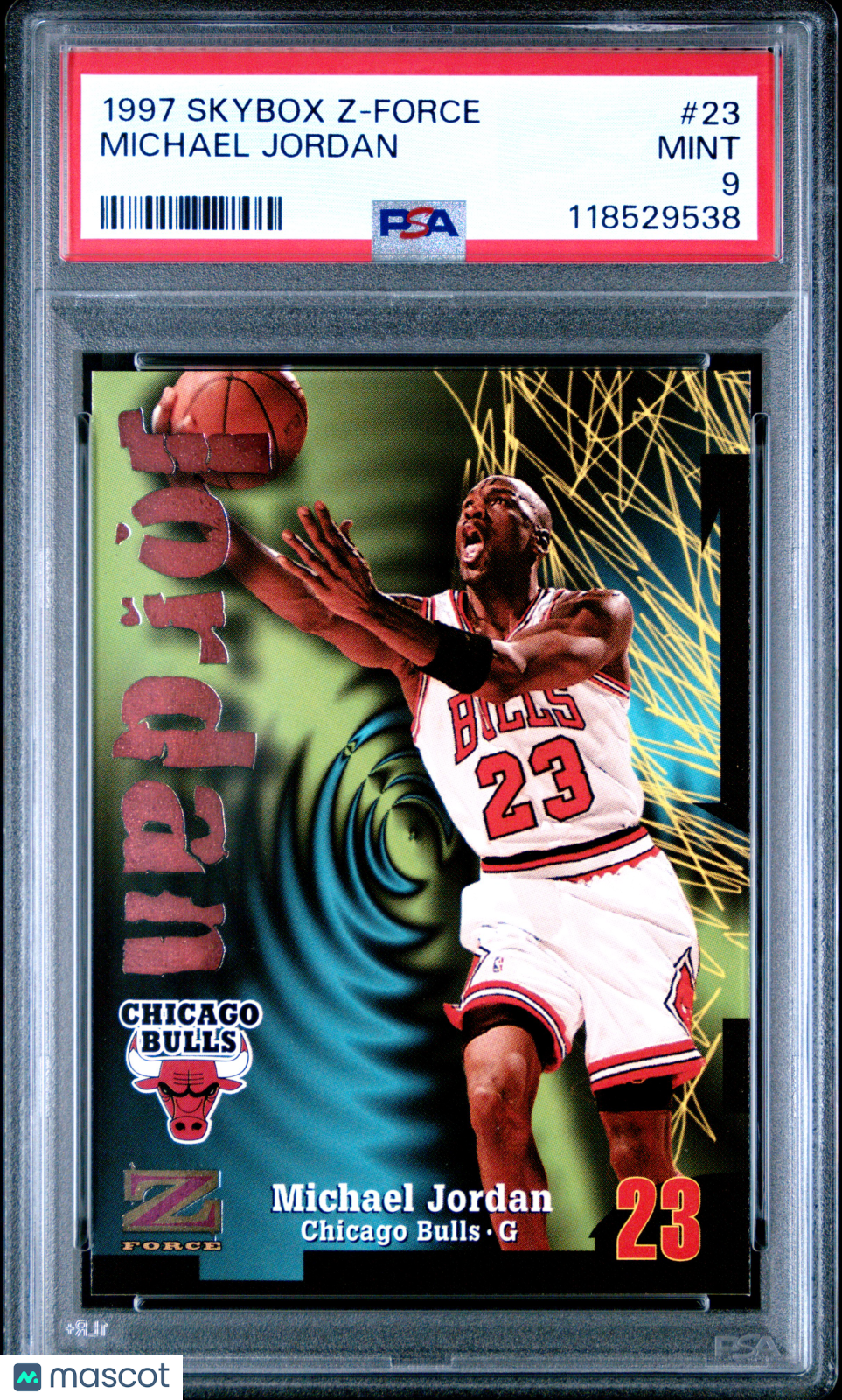 1997 Skybox Z-Force Michael Jordan #23 PSA 9