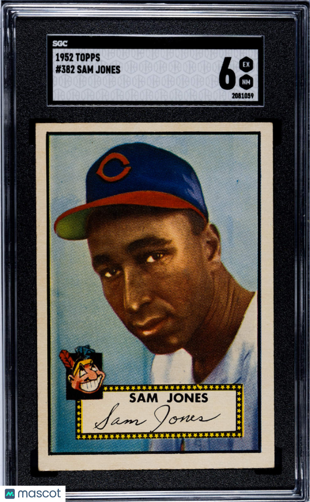1952 Topps Sam Jones #382 SGC 6