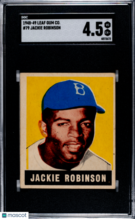 1948 Leaf Gum Co. Jackie Robinson #79 SGC 4.5