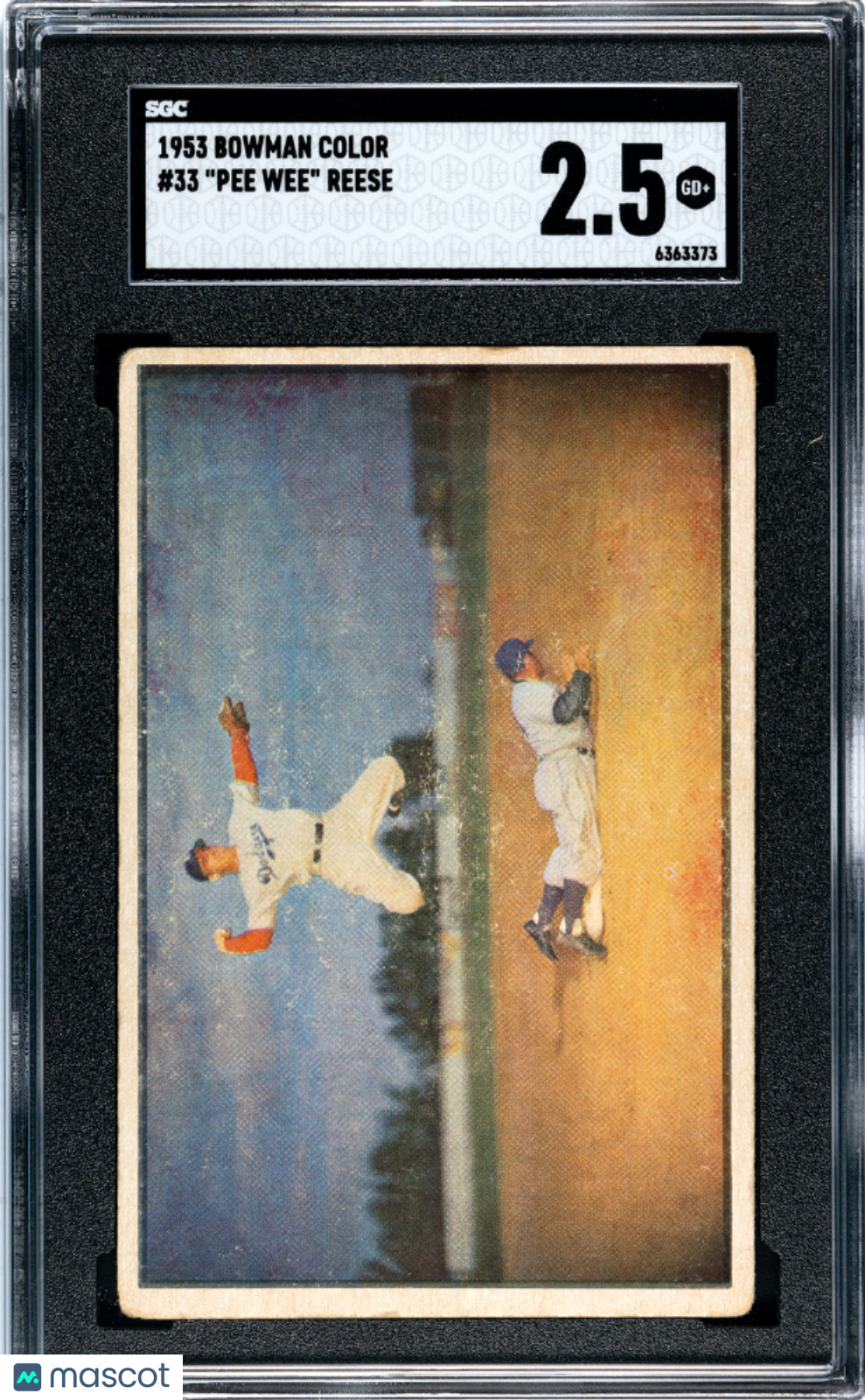 1953 Bowman Color Pee Wee Reese #33 SGC 2.5