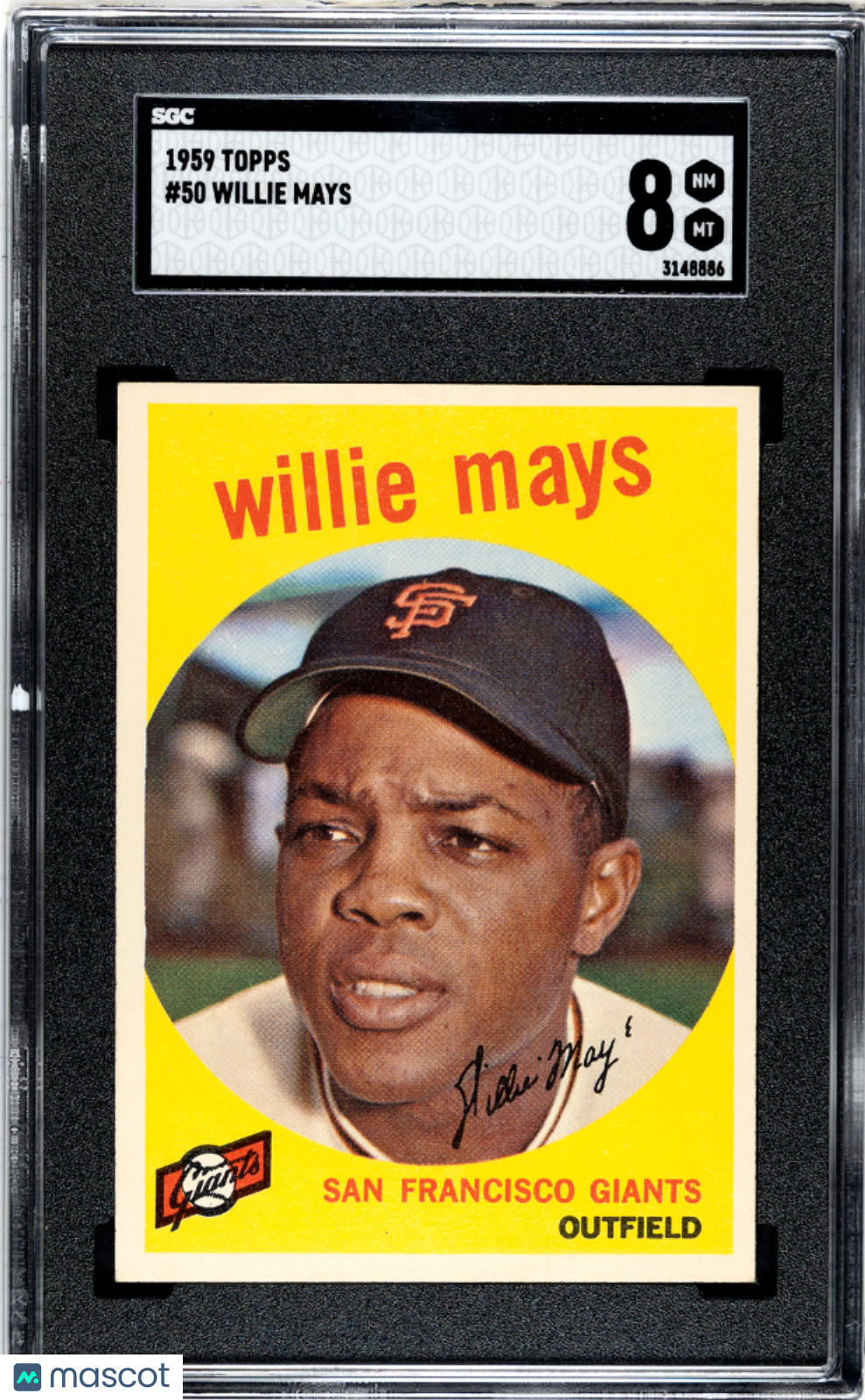 1959 Topps Willie Mays #50 SGC 8