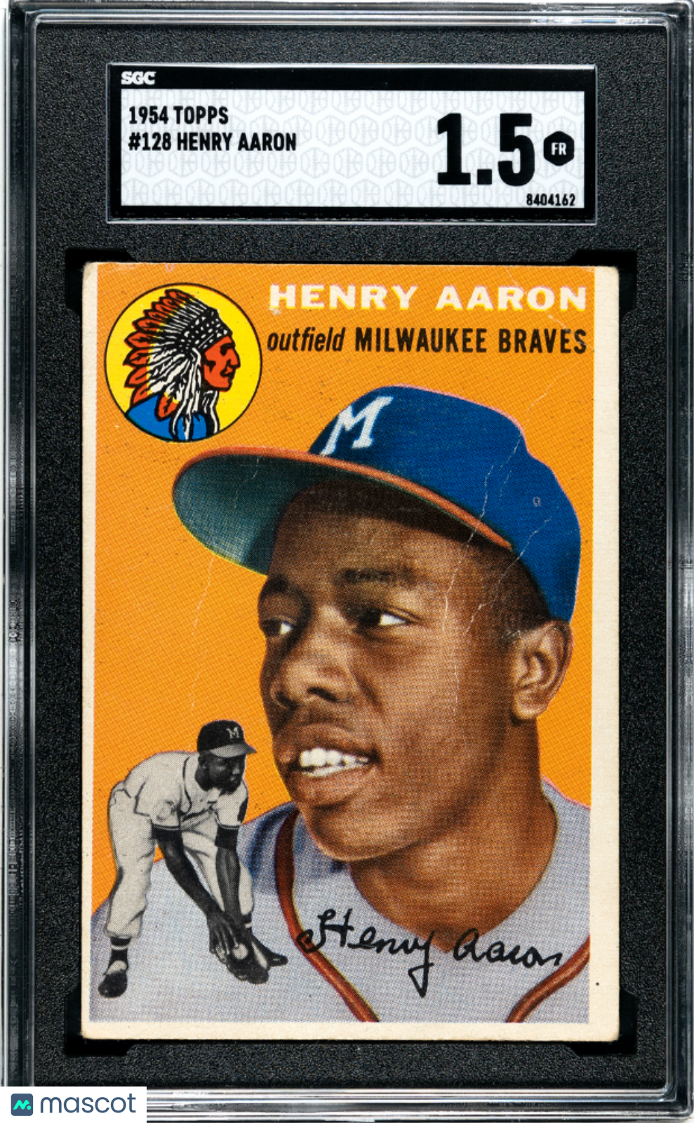 1954 Topps Henry Aaron #128 SGC 1.5