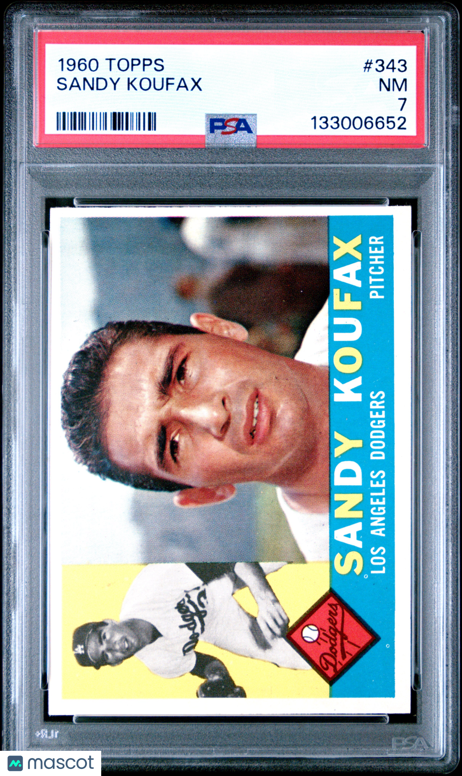 1960 Topps Sandy Koufax #343 PSA 7
