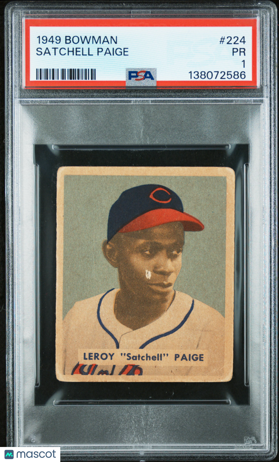 1949 Bowman Satchell Paige #224 PSA 1