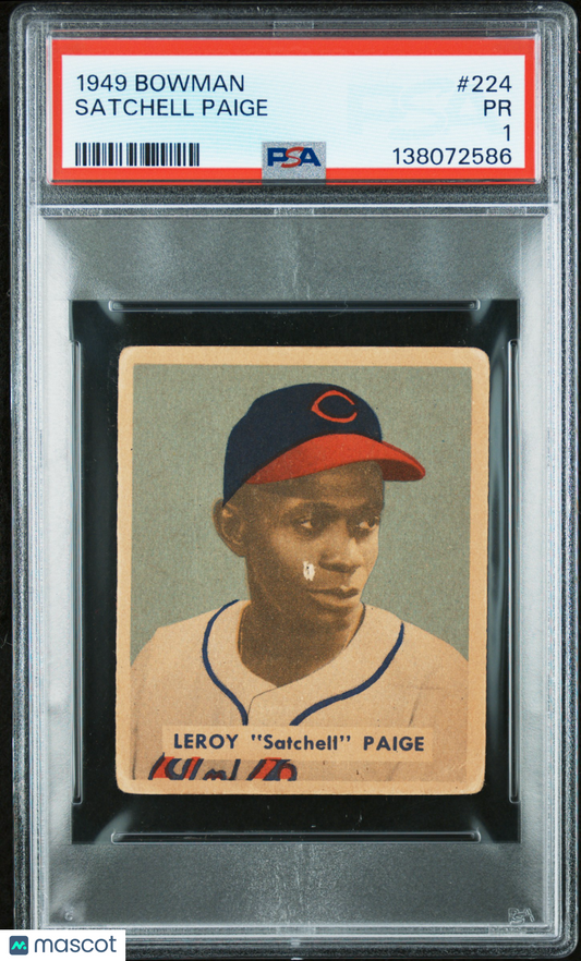 1949 Bowman Satchell Paige #224 PSA 1