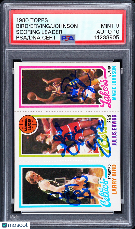 1980 Topps Scoring Leader Scoring Leader PSA 9 Auto 10